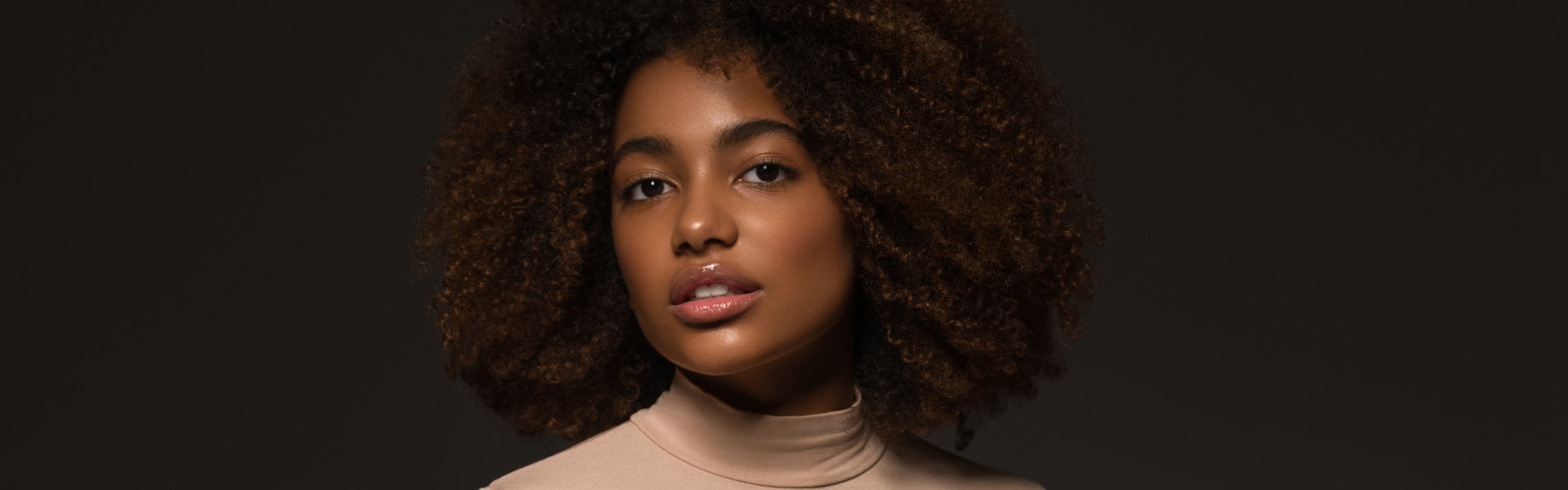 beautiful woman wearing beige